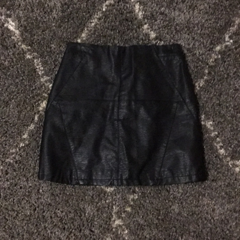 Perfect mini “leather” skirt